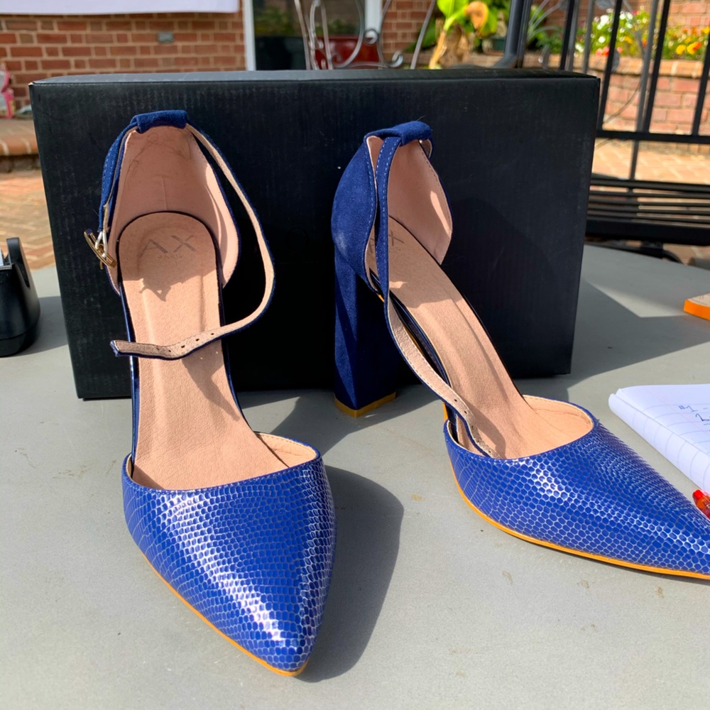 Royal blue heels